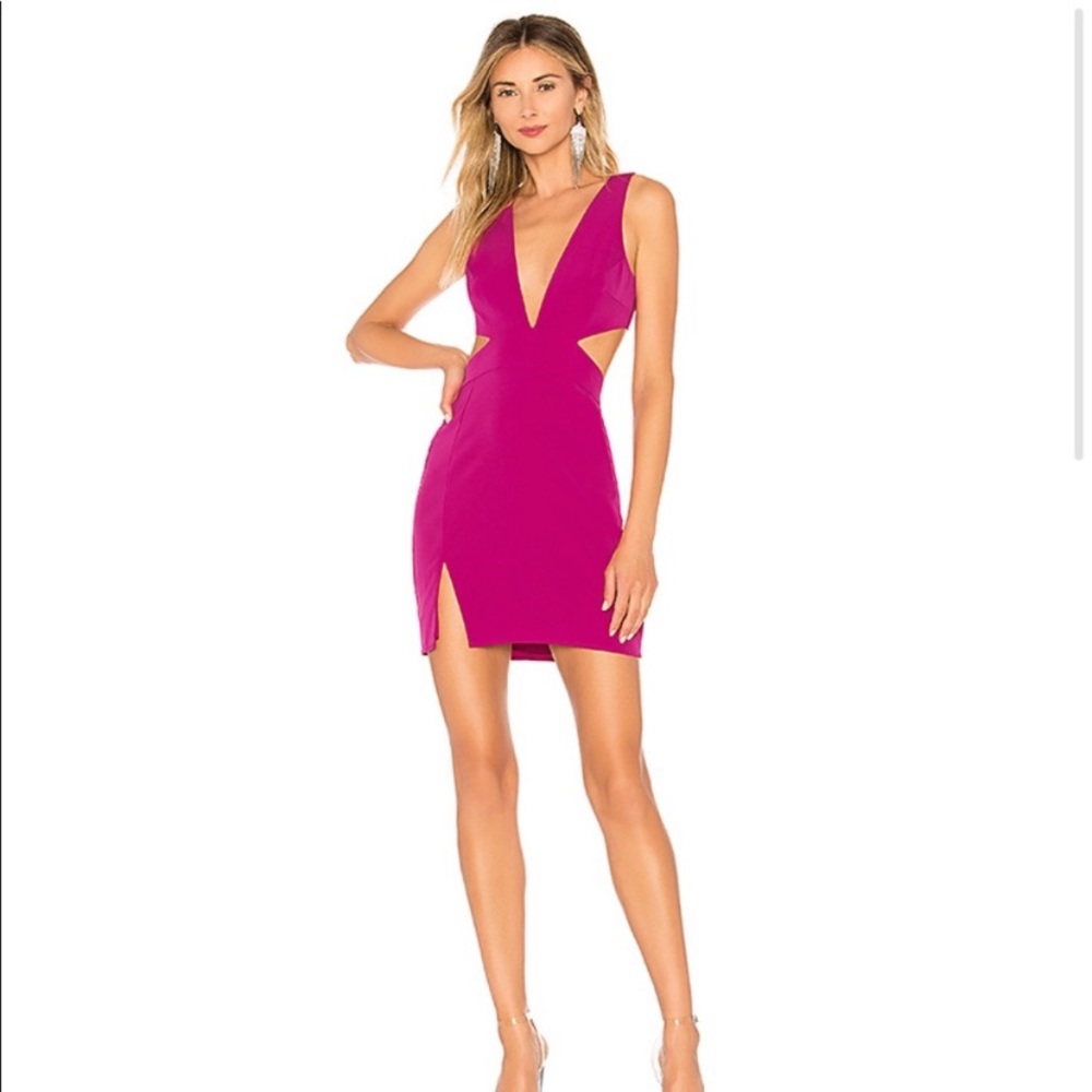 NBD x Naven Mini Dress in Magenta